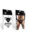 Transparenter Tüll-Slip mit Vinyl-Einsatz | Regnes Fetish Planet