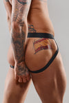 Herren-Jockstrap mit Vinyl-Einsatz - SR-Zebra | Regnes Fetish Planet