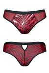 Slip mit Vinyl-Einsatz - SR-Zebra | Regnes Fetish Planet