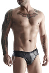 Wetlook-Herren-Slip mit Netz-Einsatz | Regnes Fetish Planet