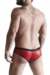 Eleganter Herren-Slip mit Netz-Einsatz aus glänzendem Wetlook-Material | Regnes Fetish Planet