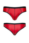 Eleganter Herren-Slip mit Netz-Einsatz aus glänzendem Wetlook-Material | Regnes Fetish Planet