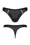 Transparenter Herren-String mit breitem Bund und Netzstruktur | Regnes Fetish Planet