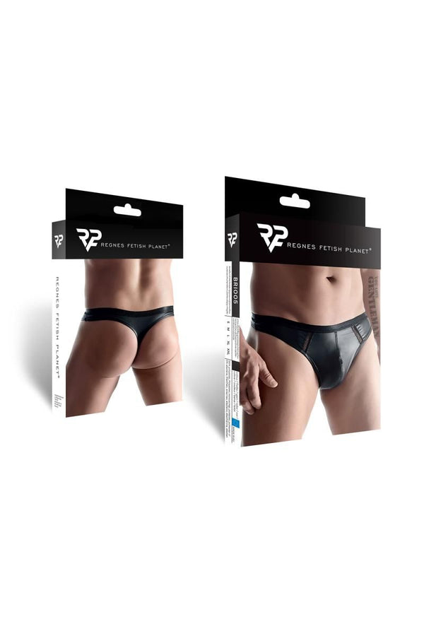 Transparenter Herren-String mit breitem Bund und Netzstruktur | Regnes Fetish Planet