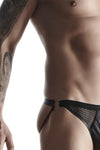 Wetlook Herren Netz-Slip mit breitem Gummibund | Regnes Fetish Planet