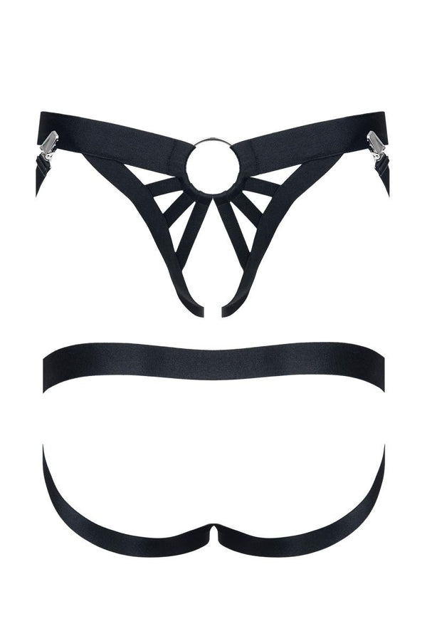 Elastischer Harness-String mit Gummibändern und Riemendesign | Regnes Fetish Planet