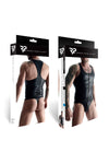 Muscle-Shirt im Wetlook mit Netz-Einsatz | Regnes Fetish Planet
