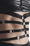 Transparentes Wetlook-Shirt mit Netzeinsätzen und Metalldetails | Regnes Fetish Planet