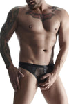 Transparenter Netz-Slip mit elastischem Bund aus Wetlook-Material | Regnes Fetish Planet