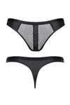 Transparenter Netz-Slip mit elastischem Bund aus Wetlook-Material | Regnes Fetish Planet