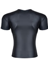 Transparenter Wetlook T-Shirt mit öffenbarem Brustbereich | Regnes Fetish Planet
