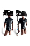 Transparenter Wetlook T-Shirt mit öffenbarem Brustbereich | Regnes Fetish Planet