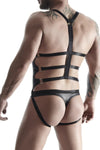 Ouvert Body mit Reißverschluss, seitlichen Clips und String | Regnes Fetish Planet