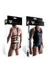 Ouvert Body mit Reißverschluss, seitlichen Clips und String | Regnes Fetish Planet