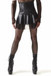 Elastischer Minirock mit hoher Taille und seitlichem Reißverschluss | Regnes Fetish Planet