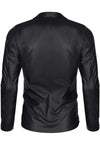 Extravagante Mesh-Jacke mit Wetlook-Elementen und vertikalen Linien | Regnes Fetish Planet