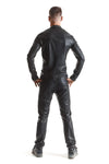 Extravagante Mesh-Jacke mit Wetlook-Elementen und vertikalen Linien | Regnes Fetish Planet