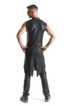 Herren Wetlook Frack Weste Slim-Fit mit Dreieckelementen | Regnes Fetish Planet