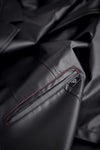 Herren Wetlook Frack Weste Slim-Fit mit Dreieckelementen | Regnes Fetish Planet