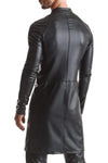 Eleganter Herren Wetlook Mantel mit diagonalen Nähten | Regnes Fetish Planet
