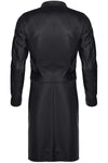 Eleganter Herren Wetlook Mantel mit diagonalen Nähten | Regnes Fetish Planet