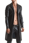 Eleganter Wetlook Trenchcoat mit klassischer Schnittführung | Regnes Fetish Planet