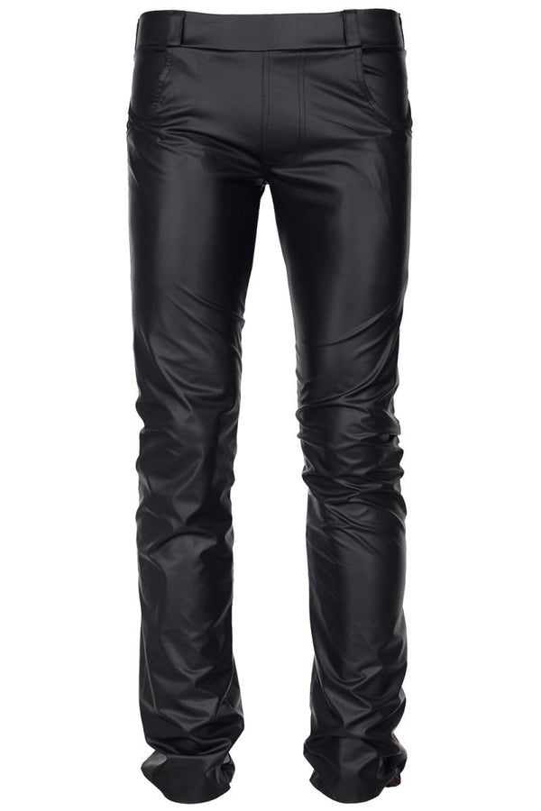 Herren Wetlook Hose mit tiefer Taille und Taschen | Regnes Fetish Planet