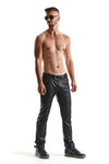 Herren Wetlook Hose mit tiefer Taille und Taschen | Regnes Fetish Planet