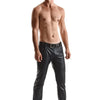 Herren Wetlook Hose mit tiefer Taille und Taschen | Regnes Fetish Planet