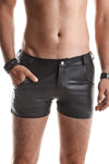 Herren Shorts mit Taschen, Gürtelschlaufen und Alcantara-Etikett | Regnes Fetish Planet