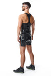 PVC Tank Top mit Regenbogen-Details | Regnes Fetish Planet