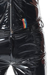 PVC Herren Weste mit vertikalen Nähten und Zipper | Regnes Fetish Planet