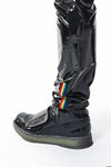 Herren Lack-Hose mit Taschen und Regenbogen-Akzent | Regnes Fetish Planet