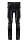 Herren Lack-Hose mit Taschen und Regenbogen-Akzent | Regnes Fetish Planet