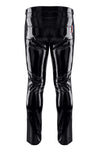 Herren Lack-Hose mit Taschen und Regenbogen-Akzent | Regnes Fetish Planet