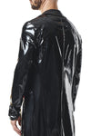 Herren Lack-Trenchcoat mit Taillenbetonung | Regnes Fetish Planet