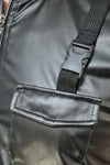 Herren Wetlook Weste mit Reißverschluss und Taschen | Regnes Fetish Planet
