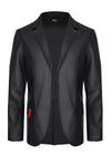 Herren Jacke in Lederoptik mit dekorativen Druckknöpfen | Regnes Fetish Planet