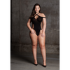 Schwarzer eleganter Fashion Body mit modernem gekreuzten Ausschnitt von Le Désir by Shots – Ansicht 12