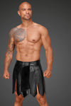 Sexy Ecoleather Gladiator Rock mit PVC Zierfalten schwarz_88908.jpg