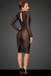 Sexy Klassisches Kleid aus weichem und elastischen Tüll schwarz_88774.jpg