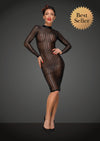 Sexy Klassisches Kleid aus weichem und elastischen Tüll schwarz_88775.jpg