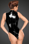 Sexy PVC Body mit tief geschnittener Schulterlinie und langem 3-Wege Metallreißverschluss schwarz_88820.jpg