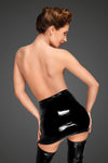 Sexy PVC Minirock mit langem verdeckten Reißverschluss an der Seite schwarz_88816.jpg