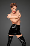 Sexy PVC Minirock mit langem verdeckten Reißverschluss an der Seite schwarz_88817.jpg