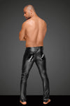 Sexy Powerwetlook Herrenhose mit dekorativen PVC Zierfalten und Gesäßtaschen Style schwarz_88902.jpg