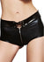 Sexy Short mit erotischen Reißverschluss & sündigen Schnüren - Schwarz_84216.jpg