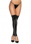 Sexy Strümpfe im Vinyl-Look & aufreizenden Detail - Schwarz_82717.jpg