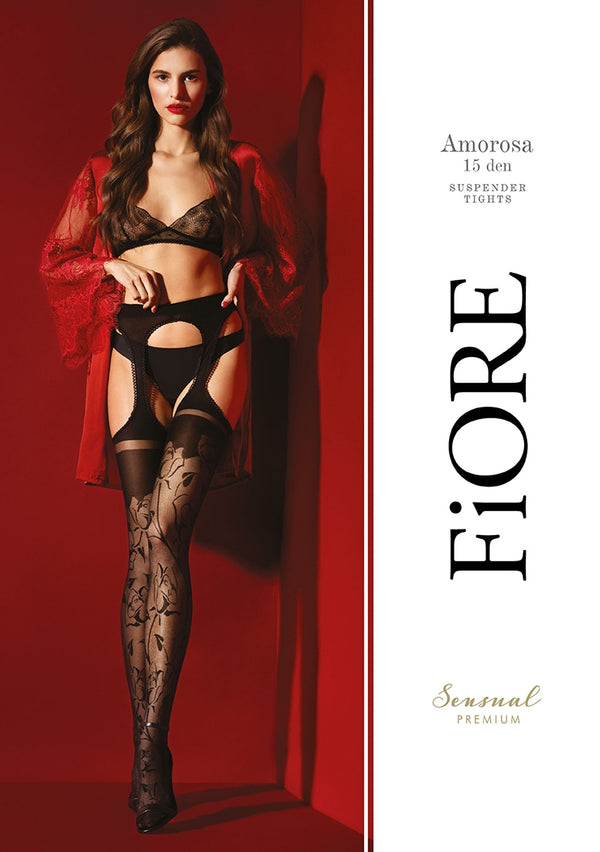Sexy Strumpfhose mit atemberaubenden Muster & offenen Schritt - Schwarz_84833.jpg