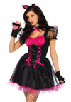 Kostüm - E-Girl Katzen Kostüm schwarz pink | Leg Avenue